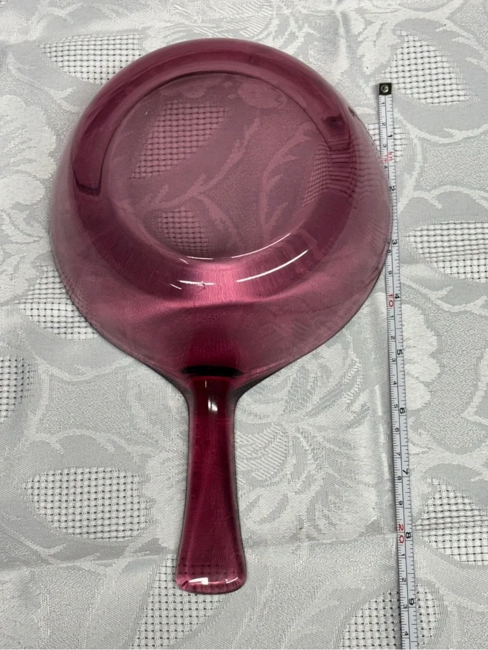 Vintage Corning Visions Cranberry 1L Saucepan Pot Glass Cookware USA